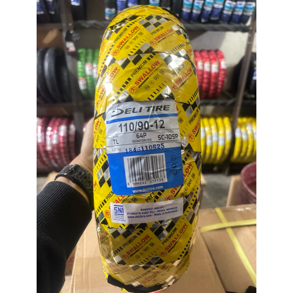 SWALLOW DELI TIRE SC-109R 110/90 RING 12 TUBELESS