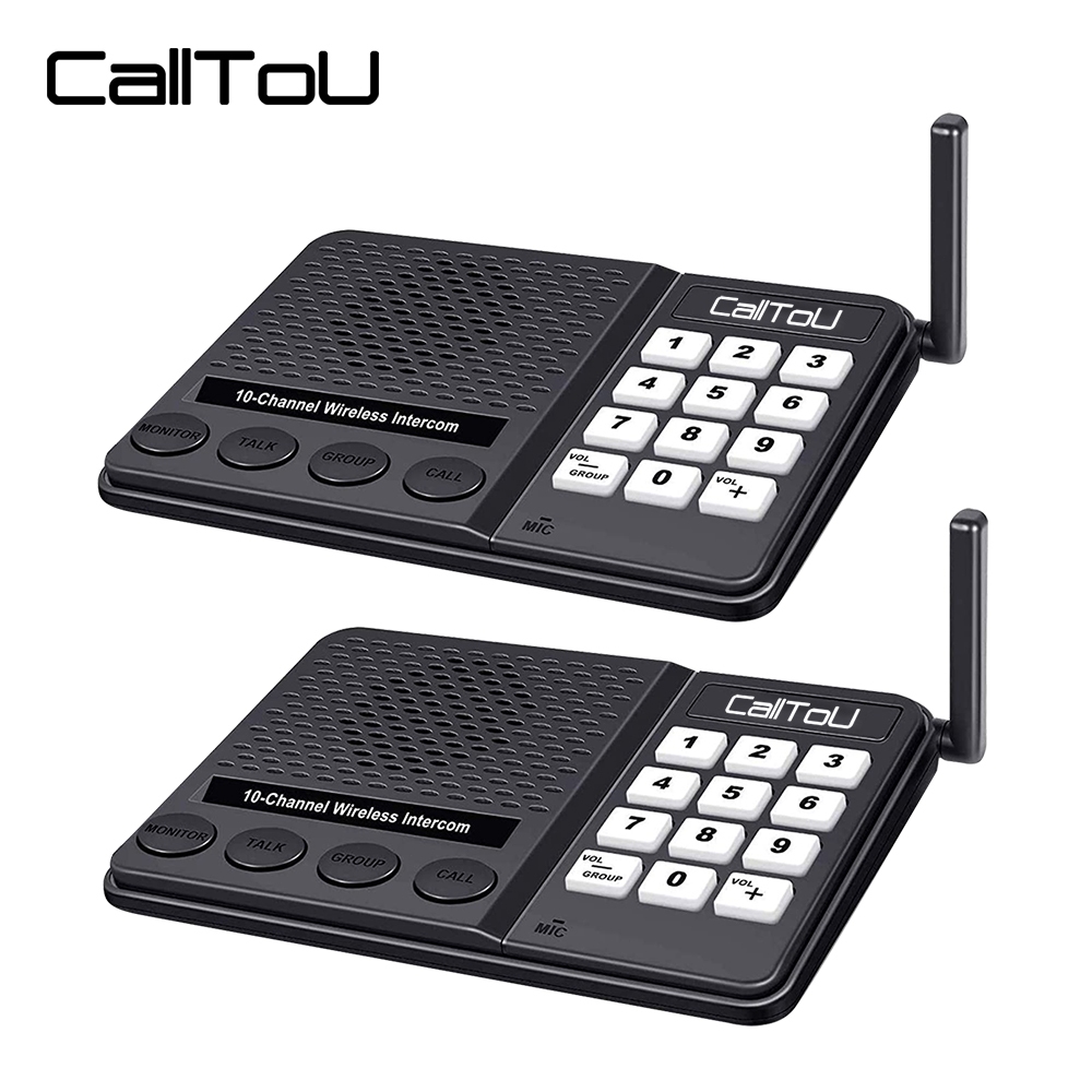 CallToU 2 Orang Intercom Wireless Interkom 27 CH Home Office Intercom Rumah