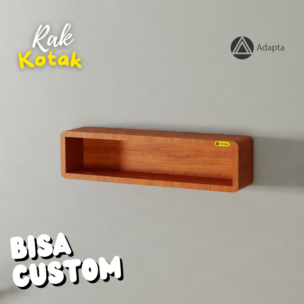Adapta - Rak Hias Pajangan Dinding Minimalis - Pajangan Mainan Tempel Dinding Aesthetic - RAKO - D4