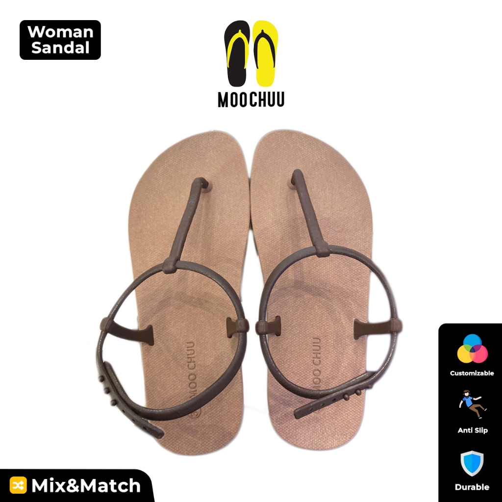 Moo Chuu Sandal Custom MC14 – Pilih Warna Tapak & Tali Sendiri