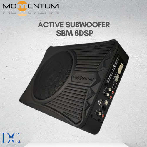 Amplifier Subwoofer Kolong Mobil - Subwoofer SBM 8DSP Momentum - 8 Inch Active Subwoofer With Built-