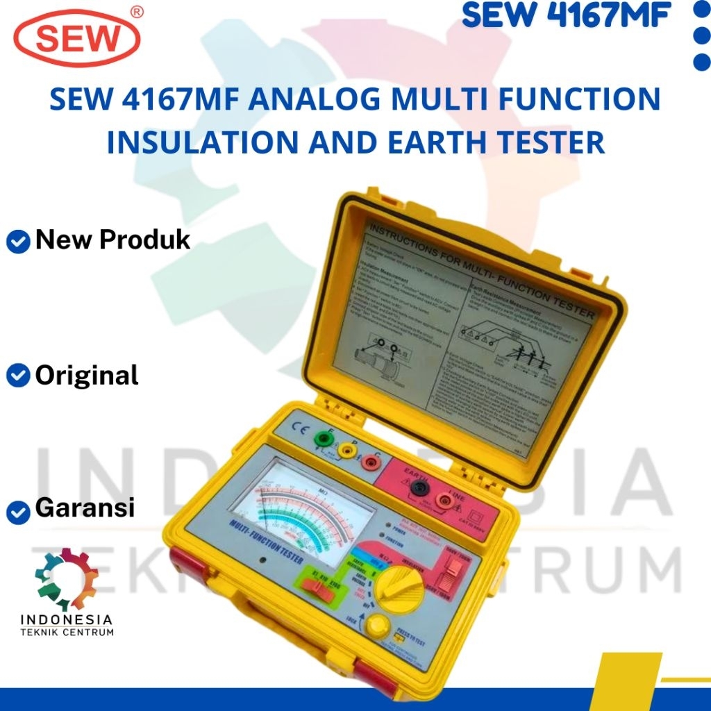 SEW 4167MF Analog Multi function Insulation and Earth Tester