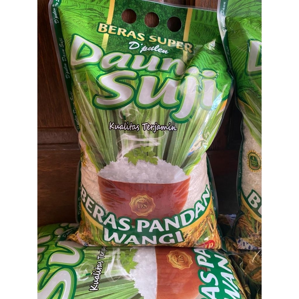 

Beras promo pandan wangi Daun suji 1 kg/3kg/5kg