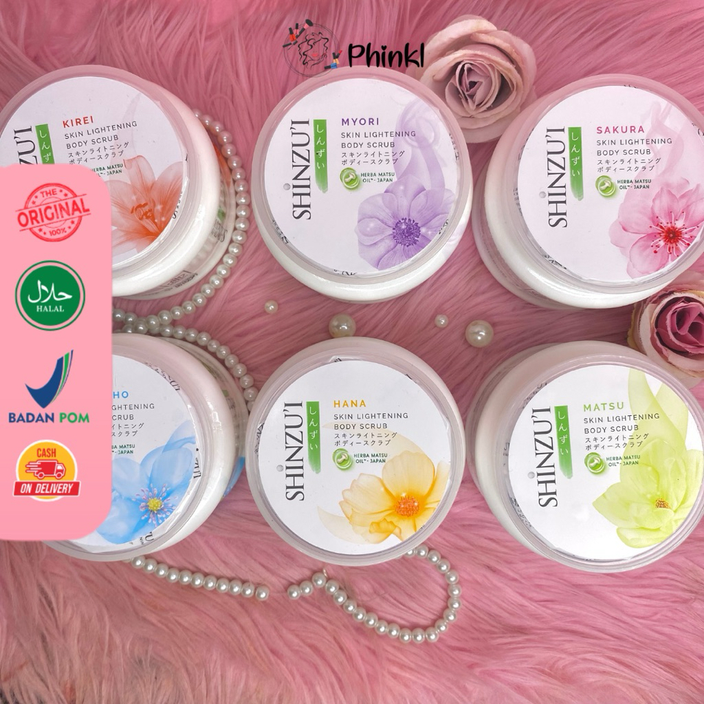 `ღ´ PHINKL `ღ´  Shinzui Body Scrub 200gr {Grosir} Lulur scrub menghilangkan daki dan bikin halus