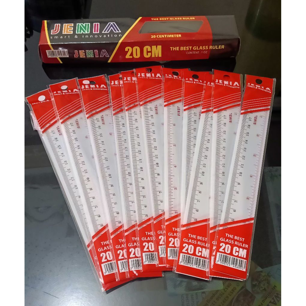 

penggaris/rol/ruler Jenia 20cm