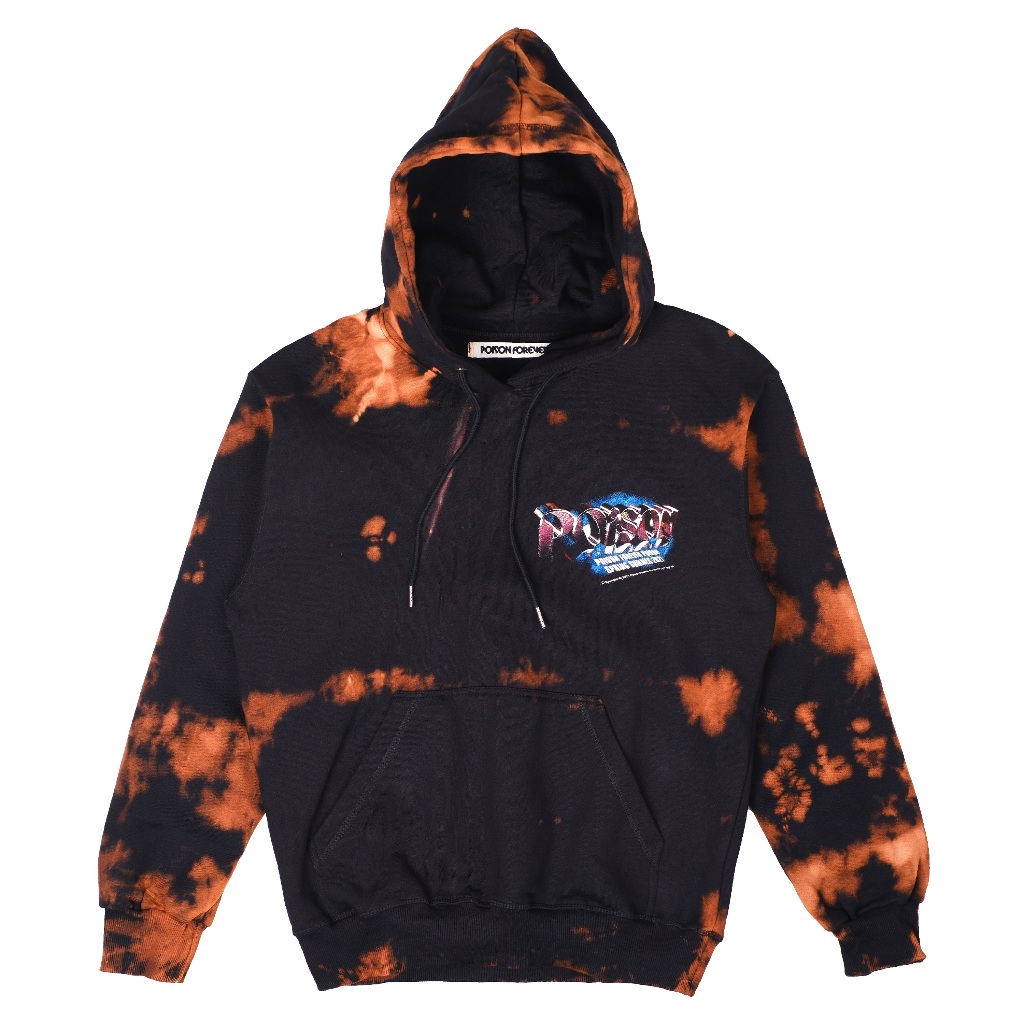 Poison Forever – Storm Bleach Hoodie Black