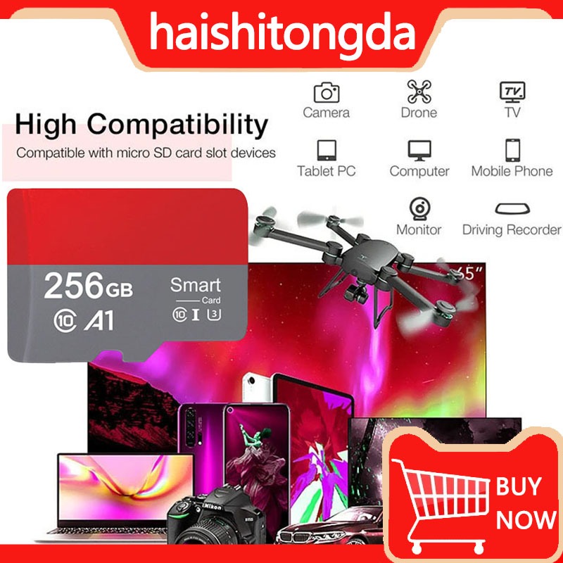 Kartu Micro SD/TF berkualitas tinggi 1024gb/512gb/256gb/128gb, kompatibel dengan smartphone, kompute