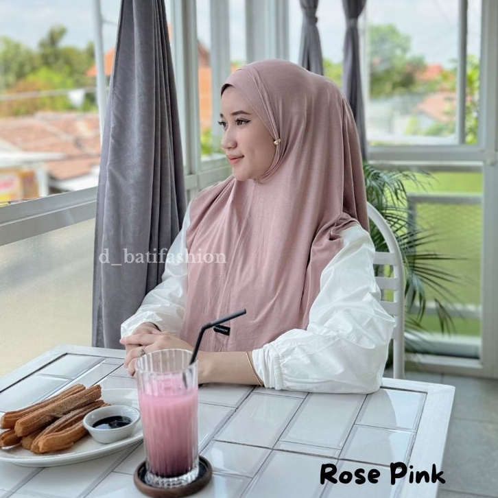 Hijab Bergo Rayon Spandex Premium Jibab Instan Kerudung Bergo Tanpa Pet