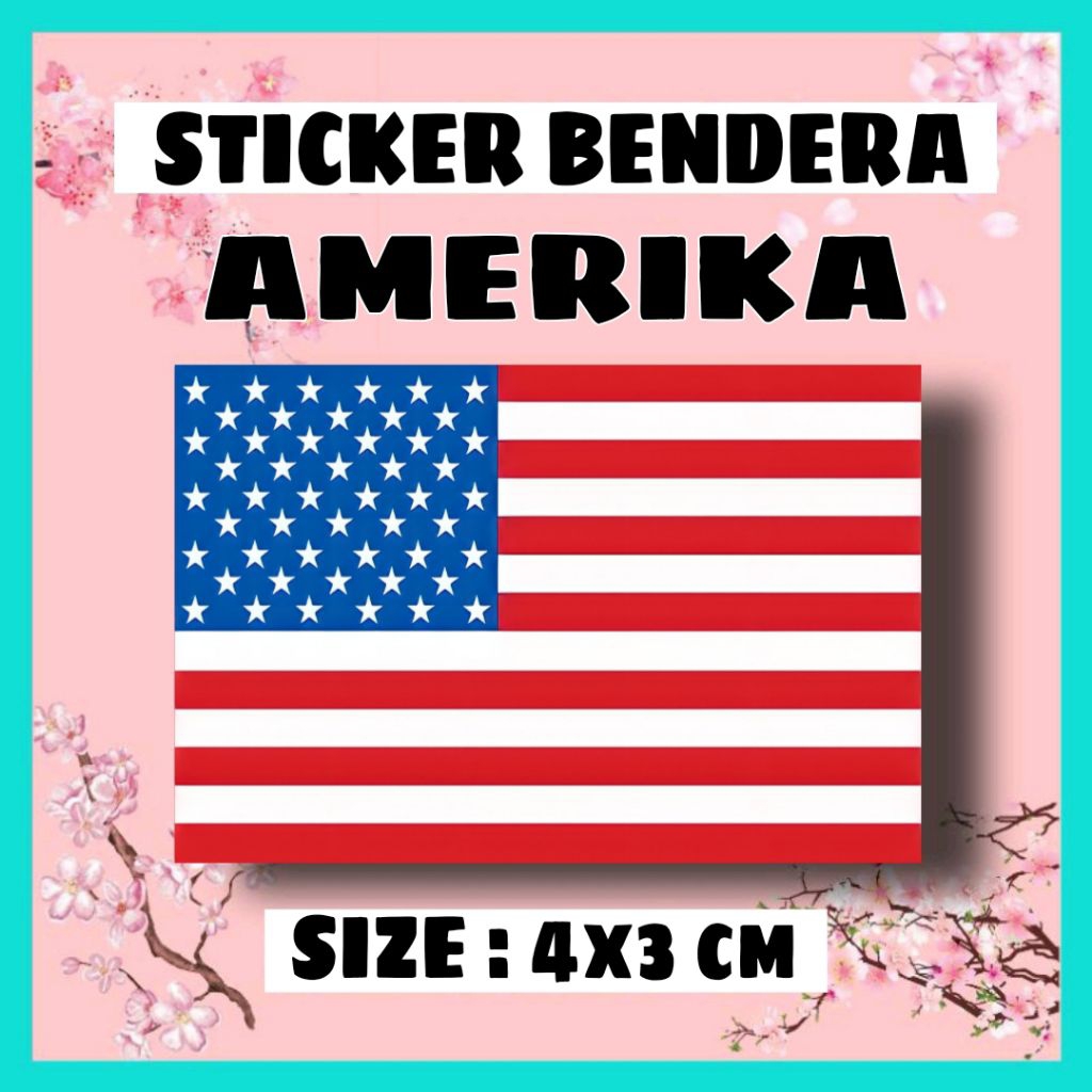 

STICKER BENDERA AMERIKA | COUNTRY NEGARA EROPA ASIA AFRIKA INTERNASIONAL MANCA NEGARA LUAR NEGERI