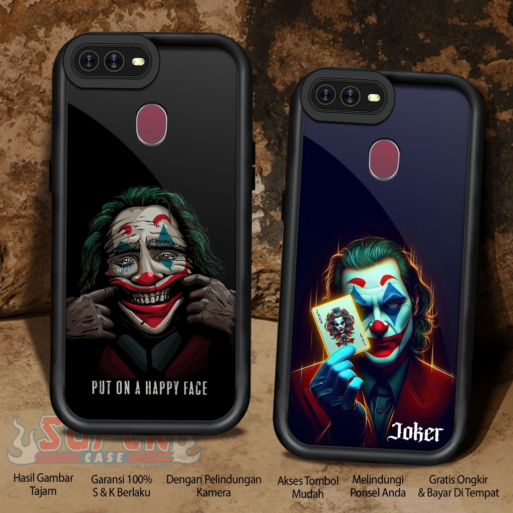 Case Premium Compatible For OPPO F9 F9 PRO REALME 2 PRO AX7 Motif [ JOKER ] Casing Softcase glossy A