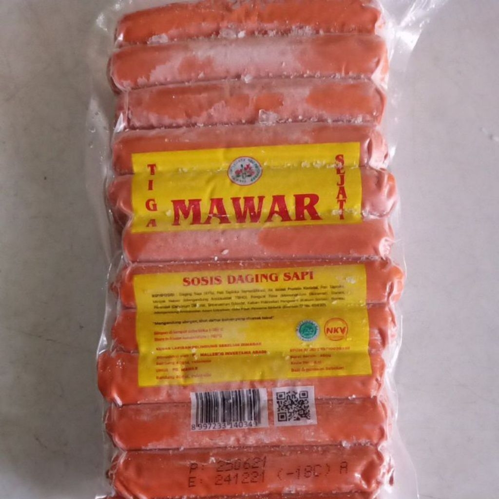 

Sosis mawar sapi 800 gram