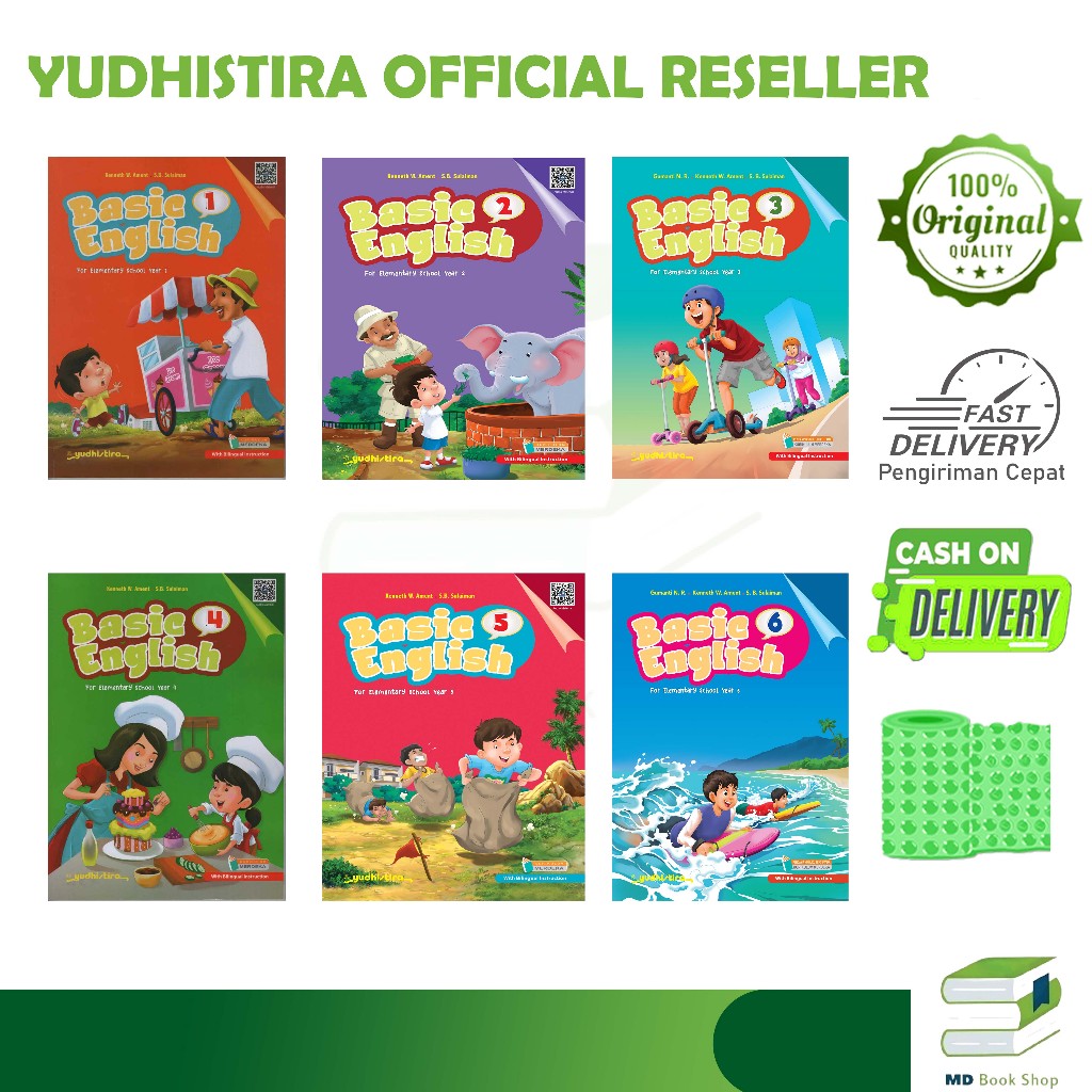 BASIC ENGLISH SD KELAS 1-6 KURIKULUM MERDEKA - YUDHISTIRA