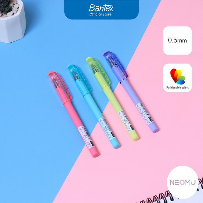 

Bantex Pulpen Gel Pen Tip 0.5 mm Tinta Cepat Kering Grip Matte BG1101