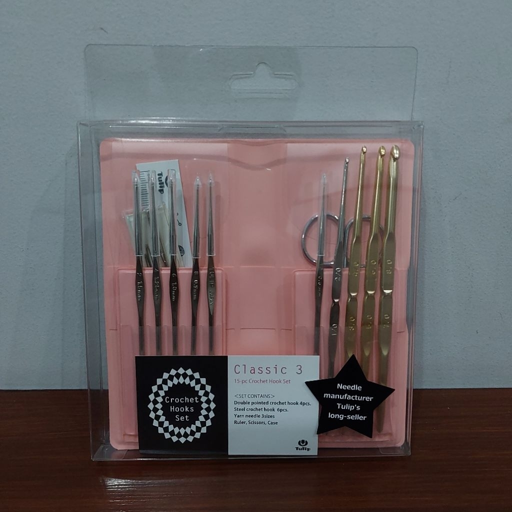 Tulip Classic 3 Crochet Hook Set / Hakpen - Jarum Rajut Tulip