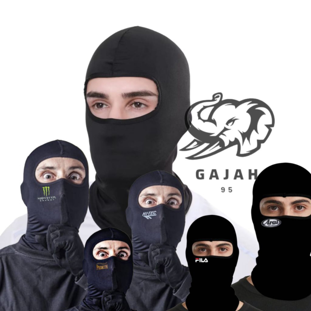 masker Balaclava logo |Balaclava hitam motif |Balaclava motif