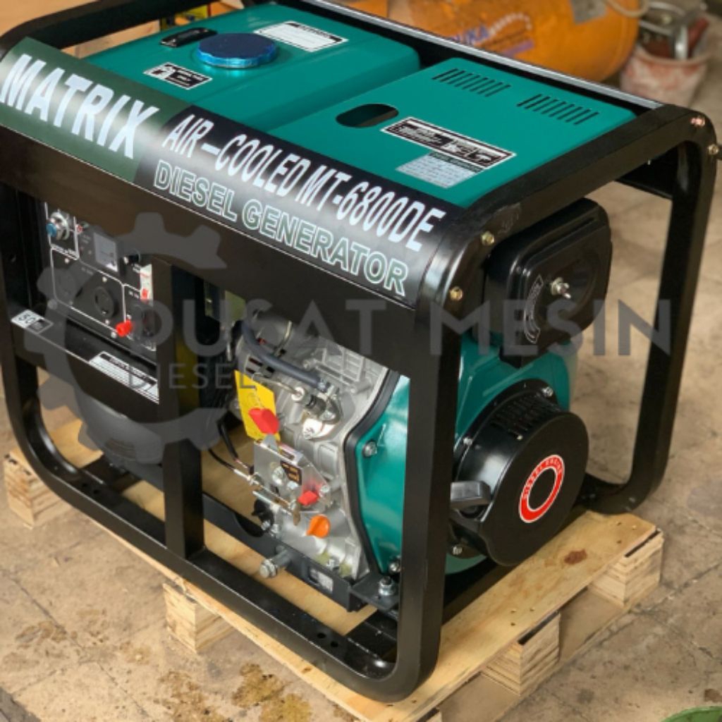 GENSET SOLAR 5000 WATT STARTER MATRIX MT6800DE 1 PHASE