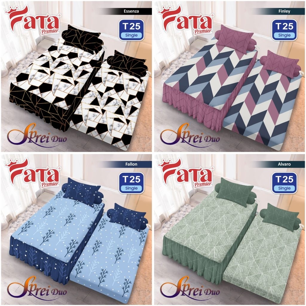 FATA - Sprei Duo Sorong Disperse Ukuran 120x200
