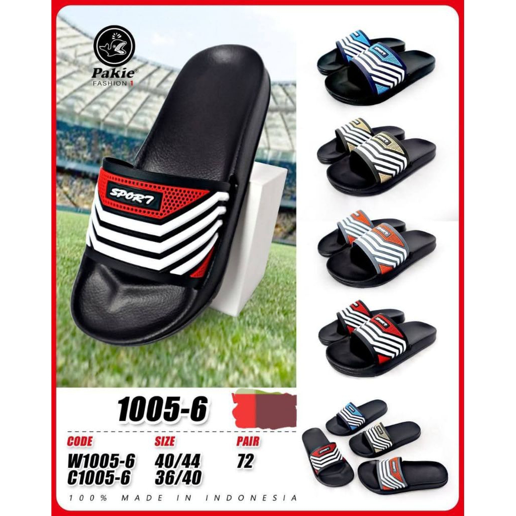 SANDAL, SANDAL COWOK, SANDAL KARET COWOK, SANDAL KARET, SANDAL HITAM PUTIH, SANDAL SLOP COWOK, SANDA