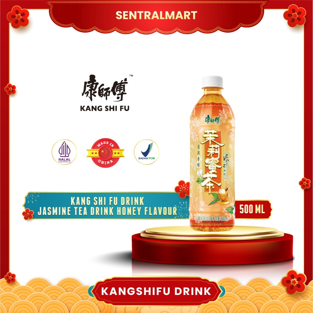 

[GRATIS 1] Kang Shifu jasmine tea honey – Teh Lemon Segar 500ml – Beli 2 Free 1 exp 7 november 2025