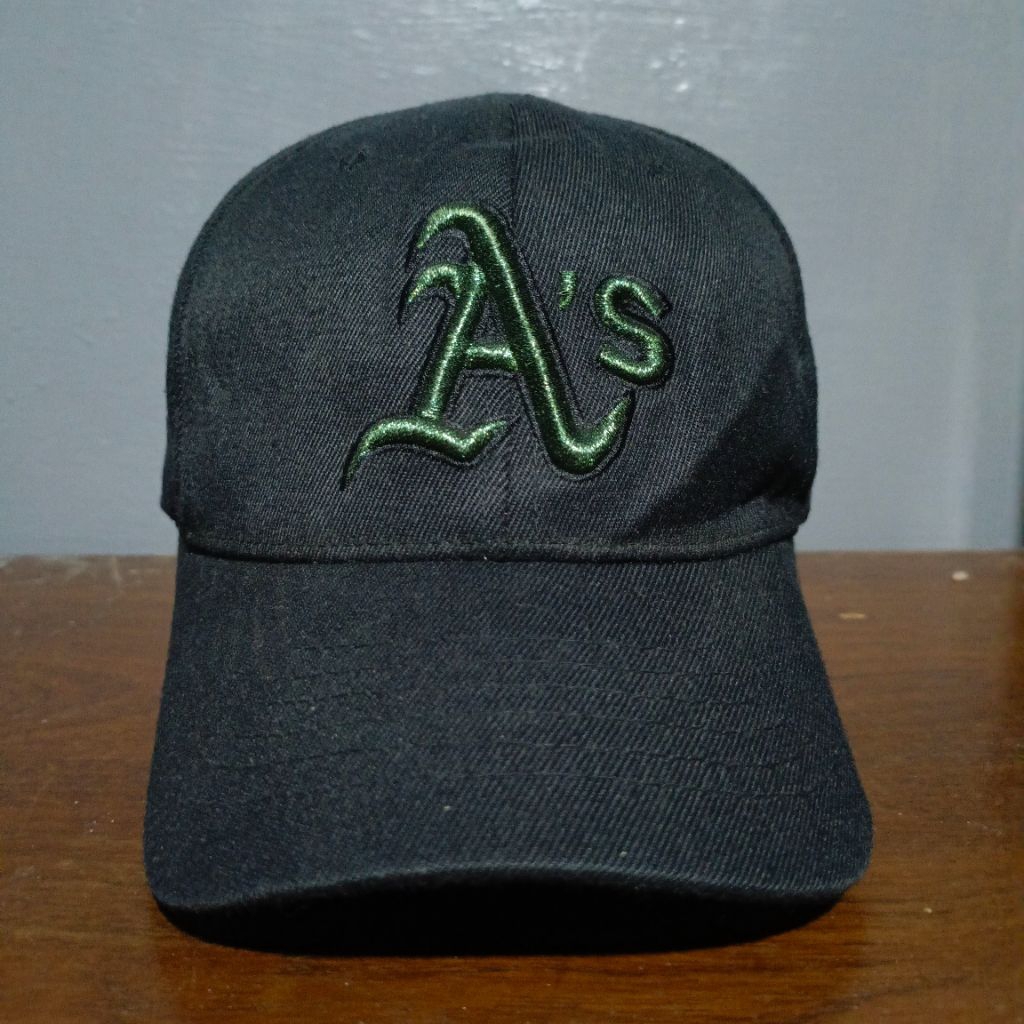 Topi Baseball MLB Athletic s Oakland Second Bisbol Logo As