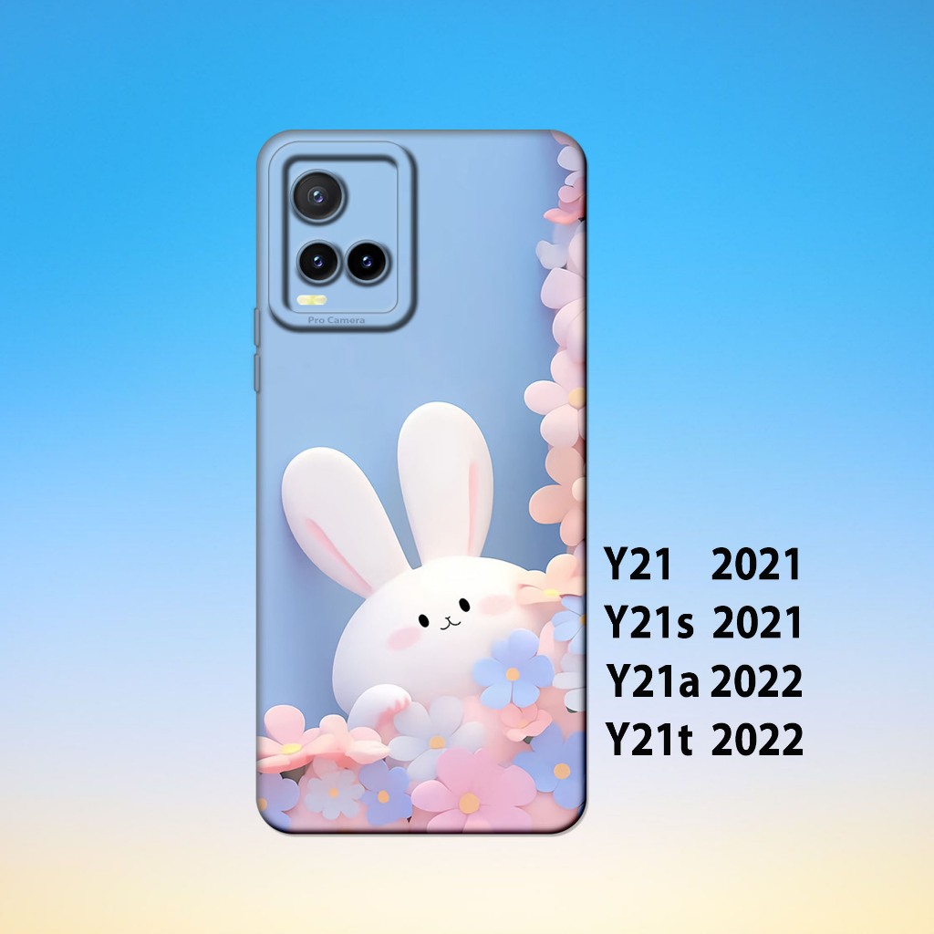 Softcase vivo Y21 ,vivo Y21S ,vivo Y21A ,vivo Y21T _Silikon Casing Hp Karet Hitam Lentur Tebal