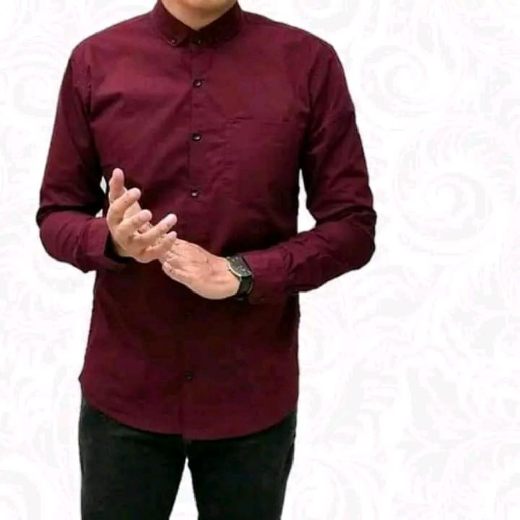 kemeja lengan panjang pria dewasa Hurley original