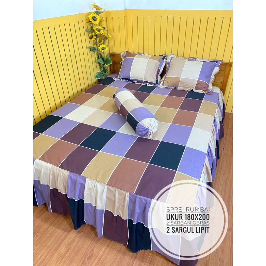 SPREI RUMBAI Estetik 180X200 King/Queen/Double