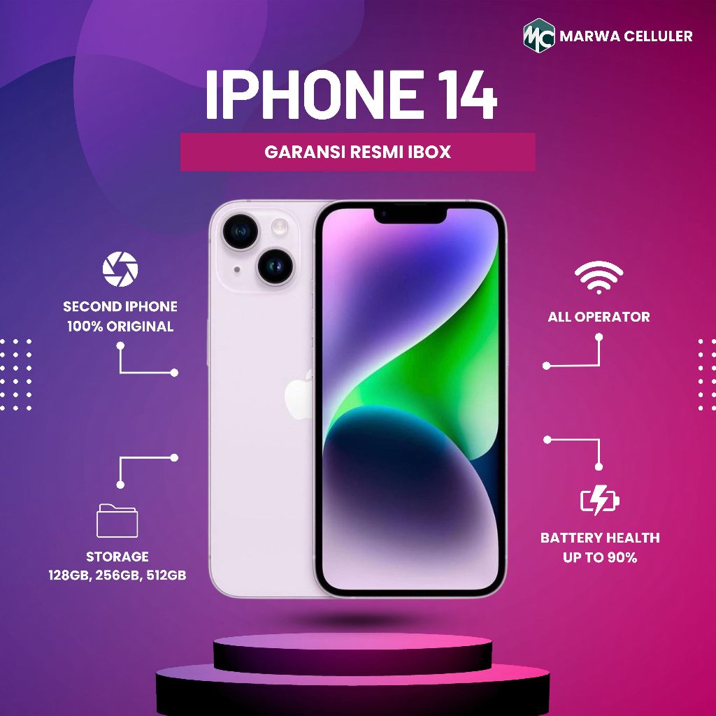 IPHONE 14 - GARANSI RESMI IBOX INDONESIA