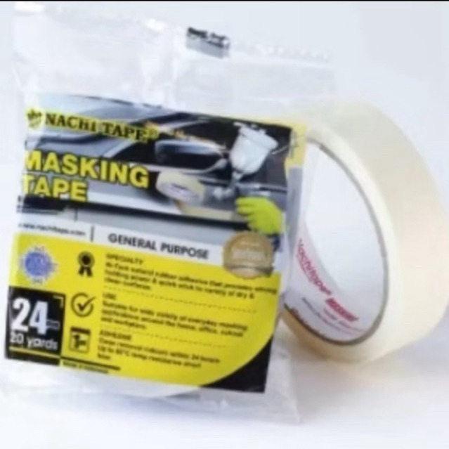 

LAKBAN KERTAS/MASKING TAPE 24 MM X 20 YARD - NACHI