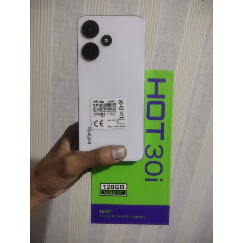 INFINIX HOT 30i RAM 8+8GB INTERNAL 128GB MATOT COLOK PC DETECK MEDIATEK