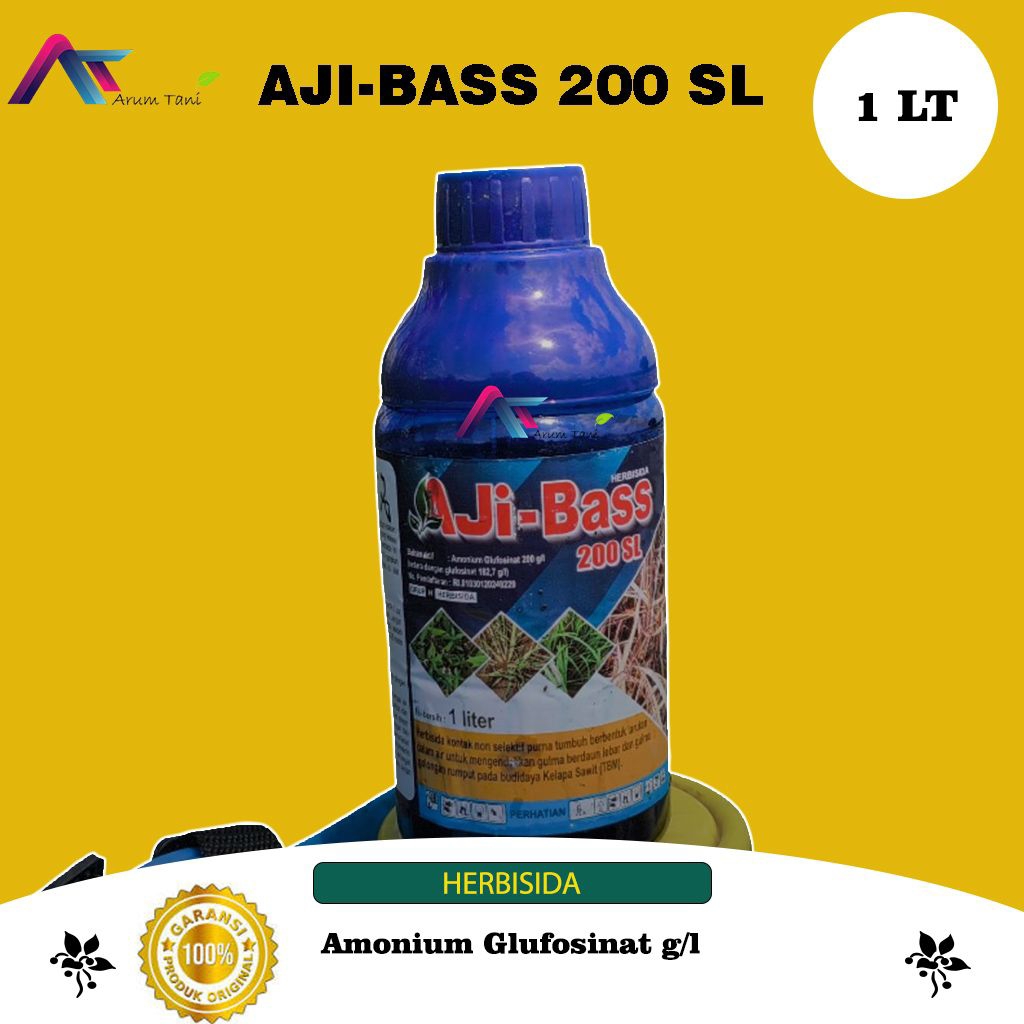 Herbisida Aji-Bass 200 SL 1 Liter Ampuh Basmi lulangan grinting