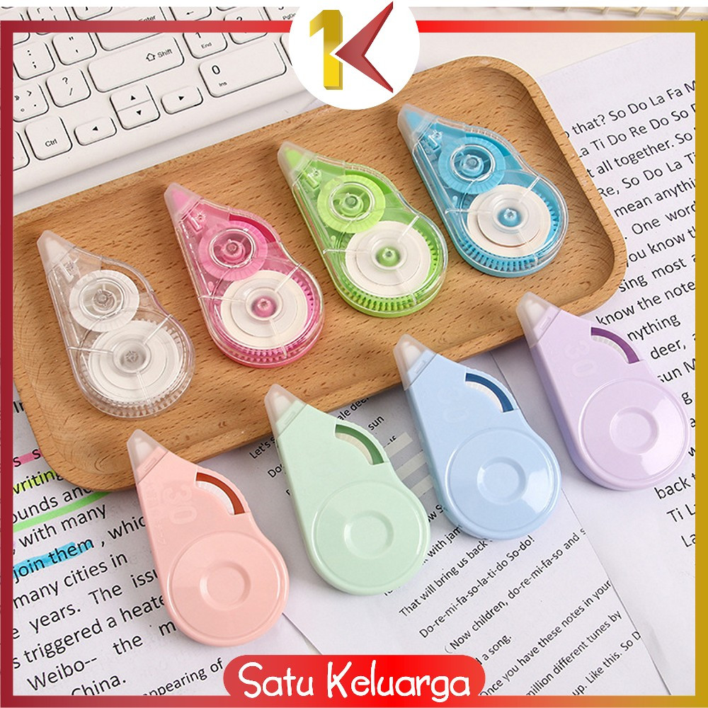 

EC SK-A113 Correction Tape Polos Tipe X Kertas Roll Serbaguna / Pita Koreksi Peralatan Sekolah Anak / Tip Ex Correction Students Stationary