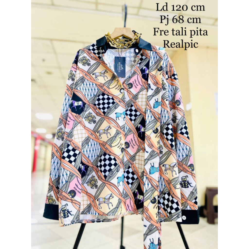 KEMEJA WANITA CANTIK MOTIF KUDA