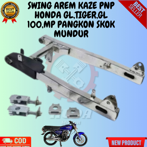 SWING ARM AREM MEGA PRO GL MAX GL 100 TIGER MODEL KAZE CROM SILVER