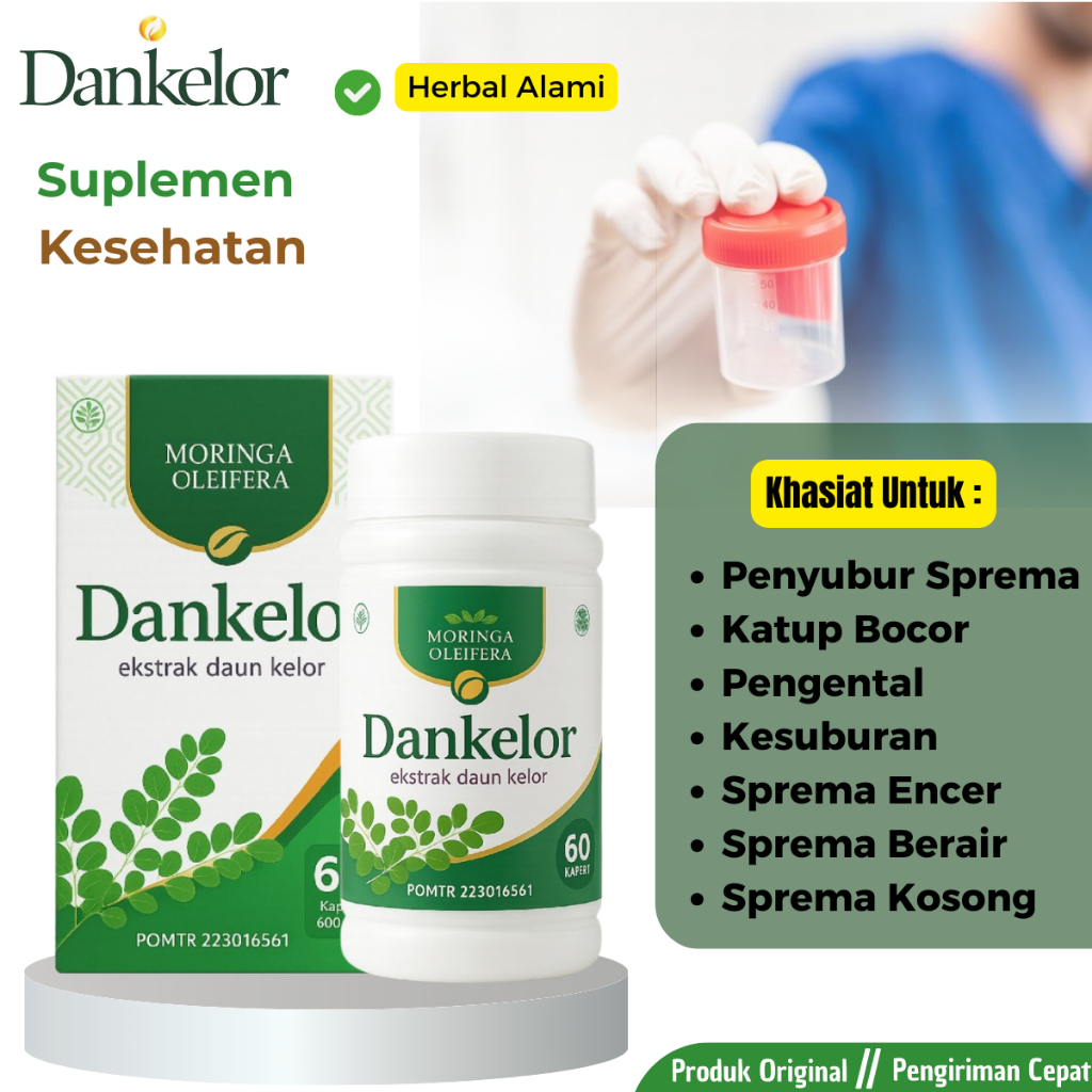 Obat Penyubur Sperma Pria Katup Mani Bocor Pengental Sperma Kesuburan Pria DanKelor