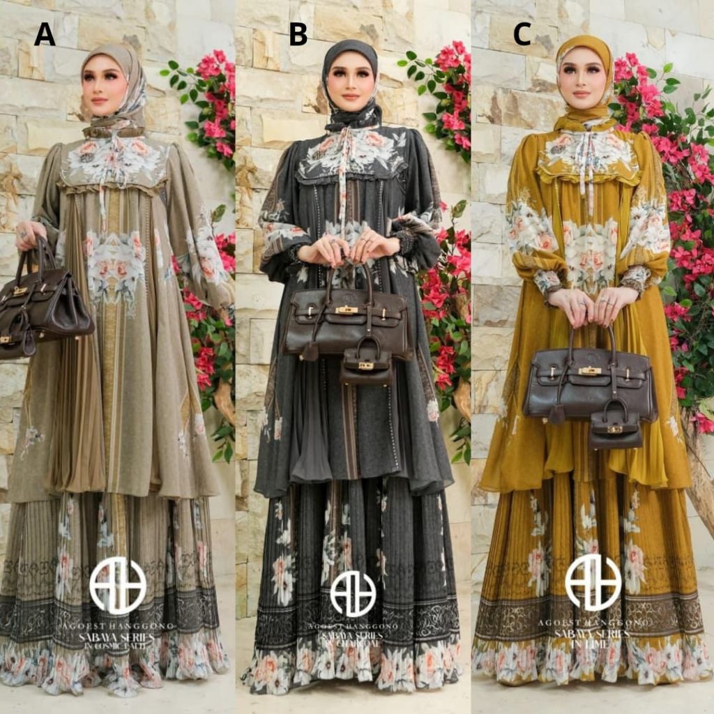 Sabaya Gamis Syar'i Branded Original By Agoest Hanggono