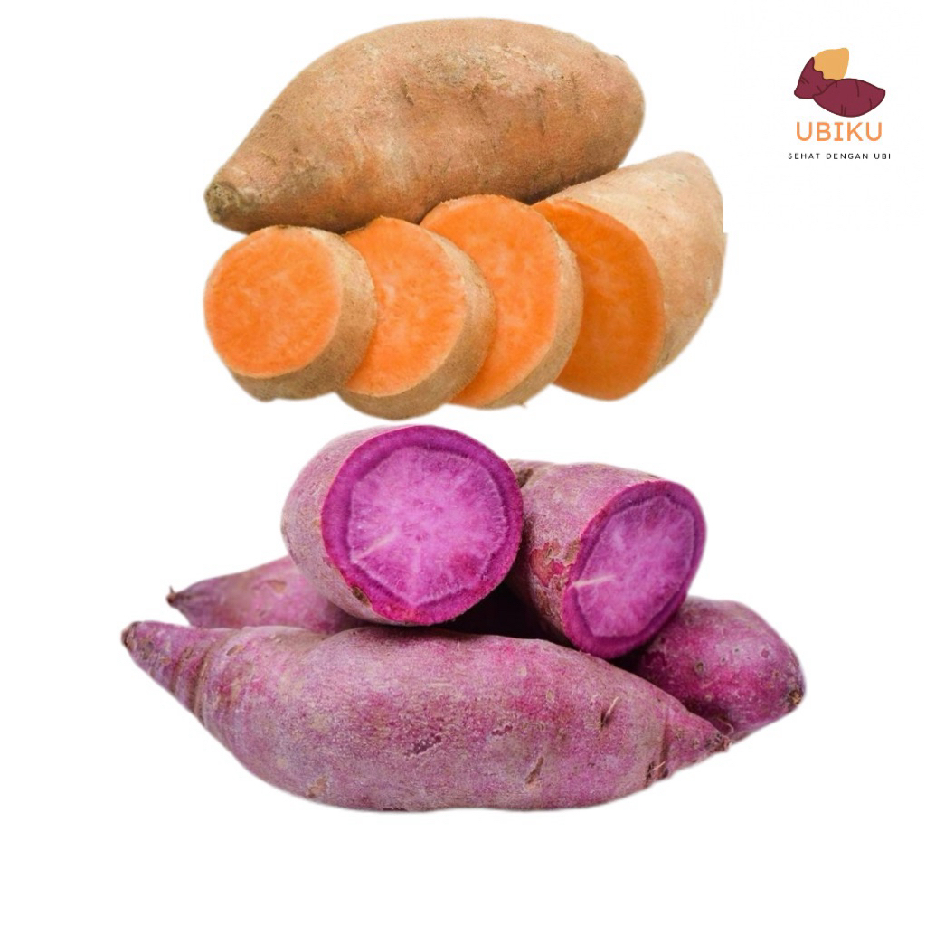 

ubi jalar oranye dan ubi jalar ungu mix (campur)