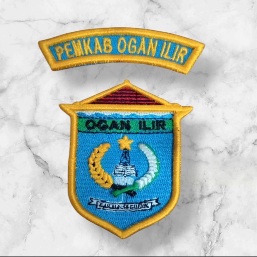 LOGO KABUPATEN OGAN ILIR BORDIR TIMBUL