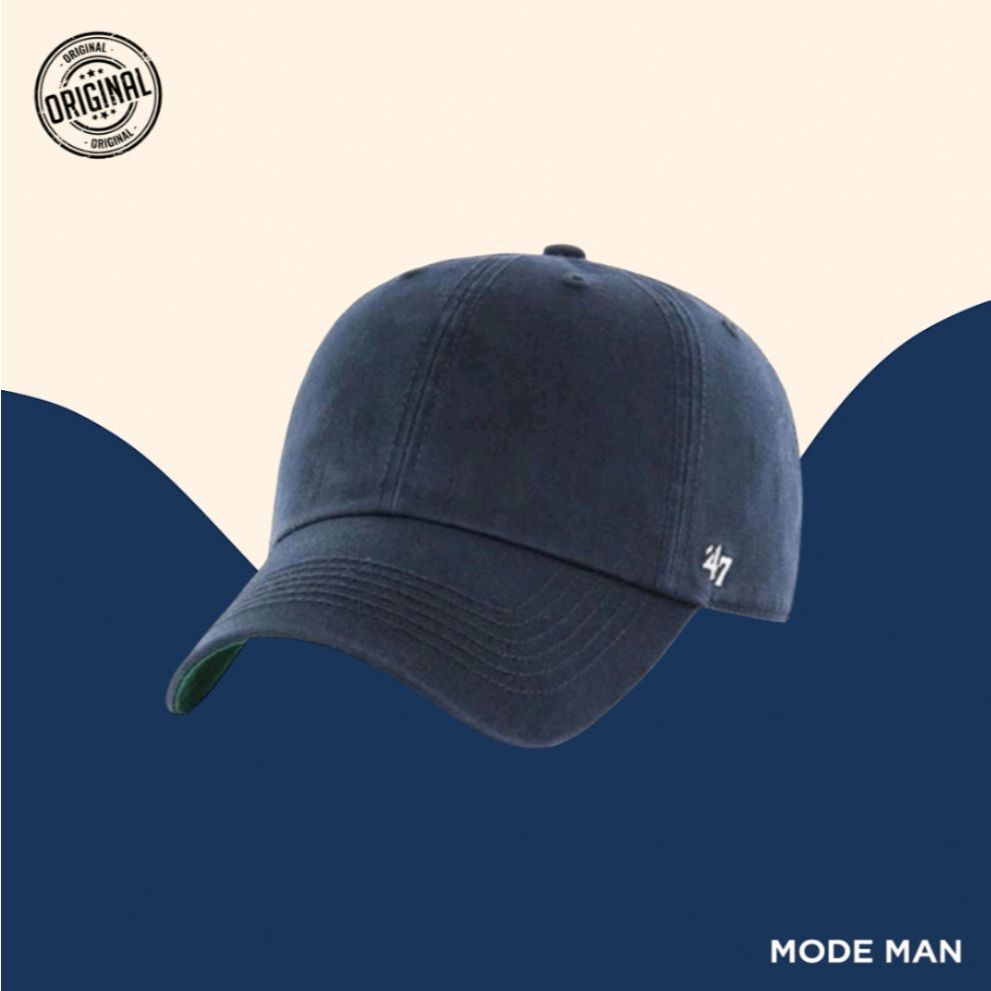 47 Brand / 47Brand FRANCHISE Men's Hats – Topi Pria Fitted Katun, Topi Baseball Bordir Vintage, Topi