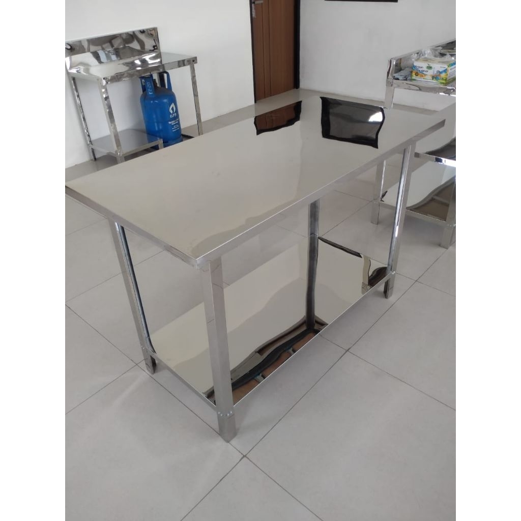 MEJA DAPUR/MEJA RACIK STAINLESS STEEL