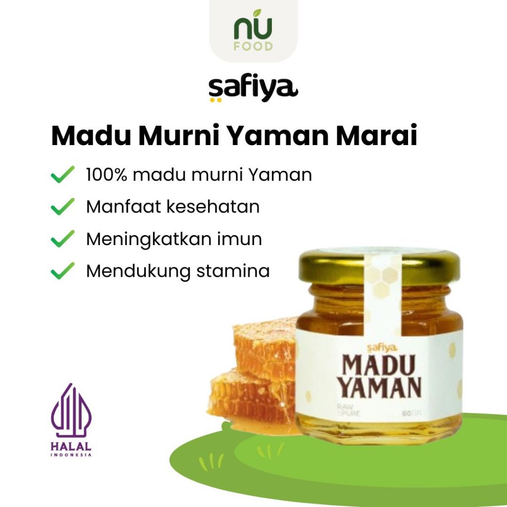 

Safiya Madu Murni Yaman Marai 100% Asli Raw Honey Premium 60 Gram