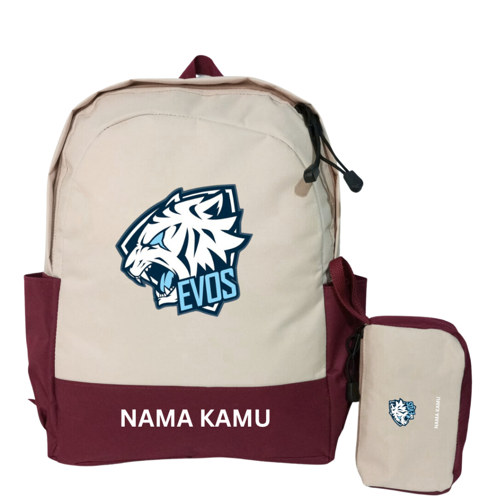 Tas Anak REQ NAMA | Laki Laki Perempuan | SD-TK | Karakter LOGO EVOS MOBILE LEGEND   | SHEKU