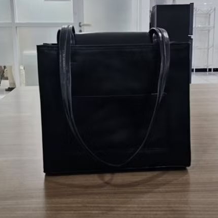 (PO)Tas Kulit inspired brand korea. tali panjang - tas kulit jogja - tas kulit asli. Hitam