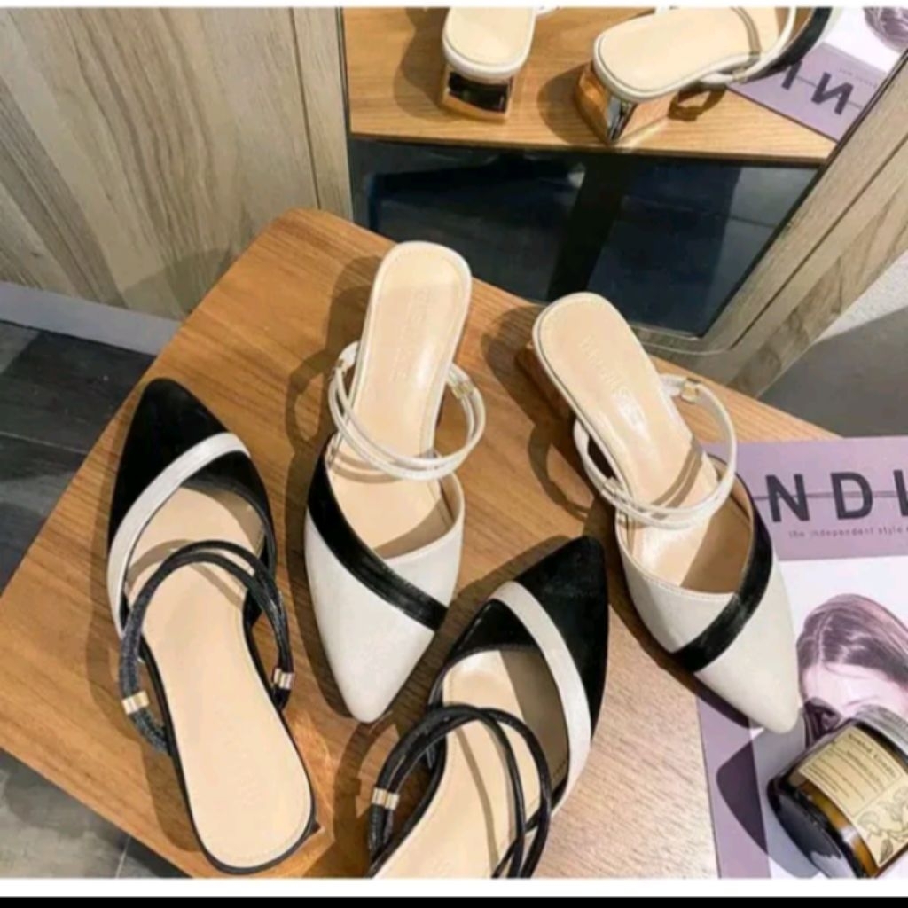 Heels Hak 3 Cm Wanita Pesta | Flatshoes Wanita KOMO 3 Cm Lancip