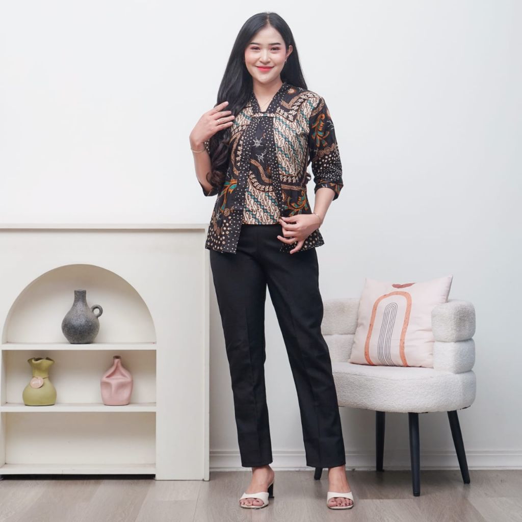 Atasan Batik Wanita Dewasa Batik Viral Atasan Batik Kantor Batik Atasan Wanita Kekinian Atasan Wanit