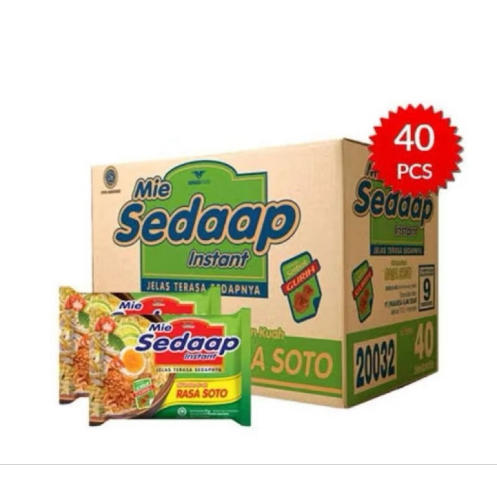 

MIE SEDAAP KUAH RASA SOTO 1karton/40pcs