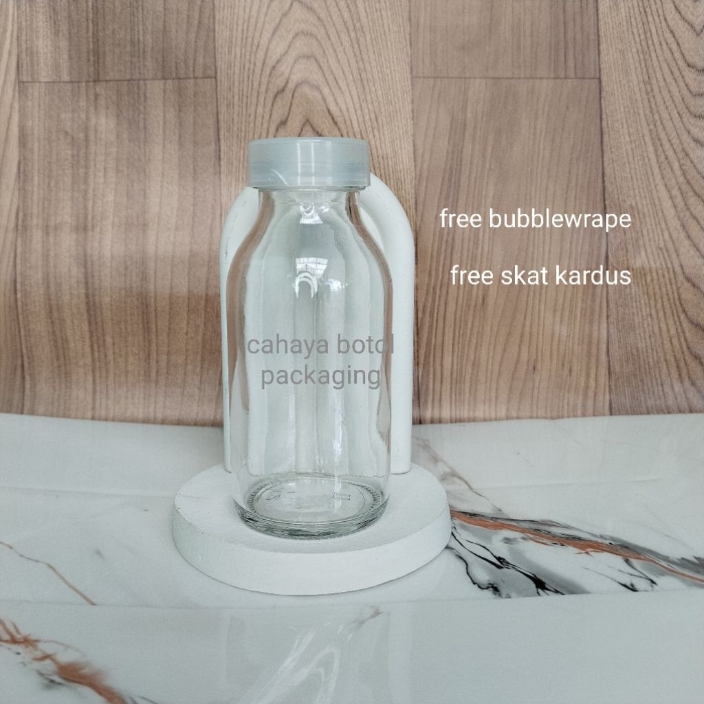 Botol Kaca 100ml Tutup Plastik Kedap Udara