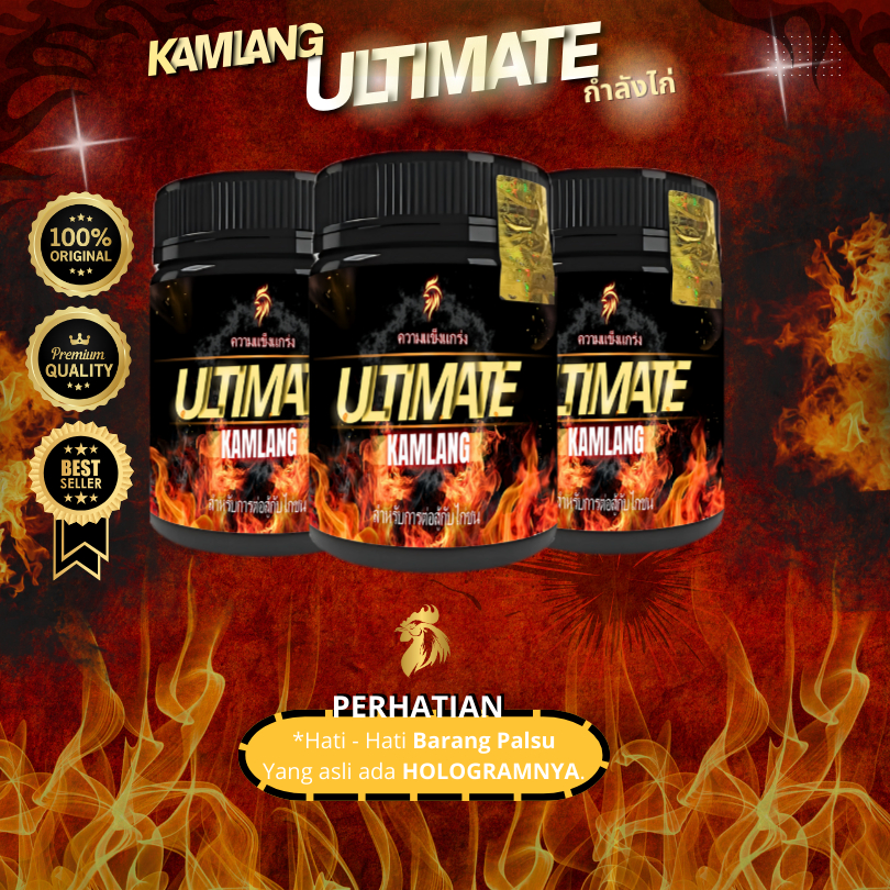 KAMLANG ULTIMATE - Super Power Original Thailand Ayam Aduan Doping Harian Mingguan Sebelum Tarung Da