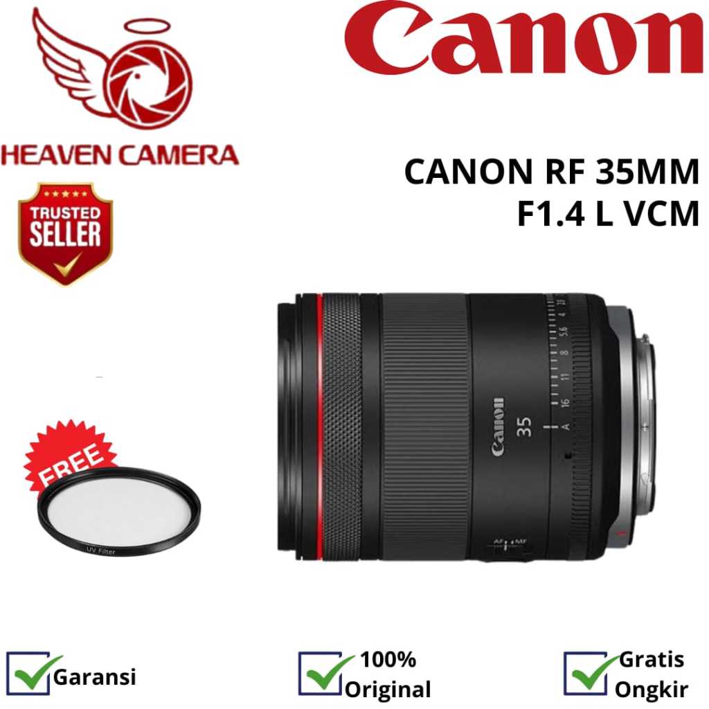 Canon RF 35mm f/1.4 L VCM Lens Canon RF 35 mm f1.4 GARANSI RESMI