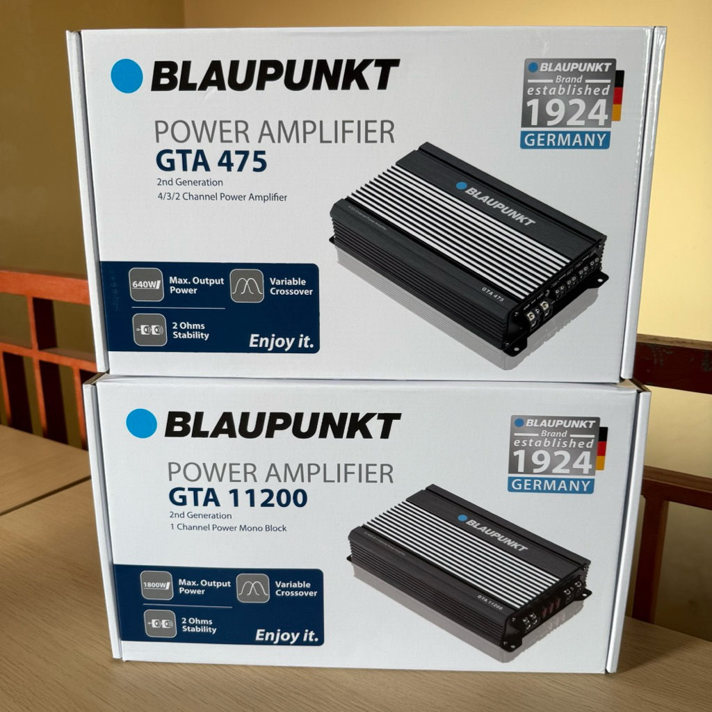 PAKET AUDIO BLAUPUNKT MONOBLOK BLAUPUNKT GTA 11200 + POWER 4 CHANNEL BLAUPUNKT GTA 475